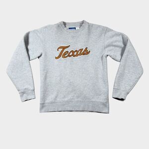Texas Longhorns Gear For Sports Big Cotton Sweatshirt Gray Mens Medium Spellout